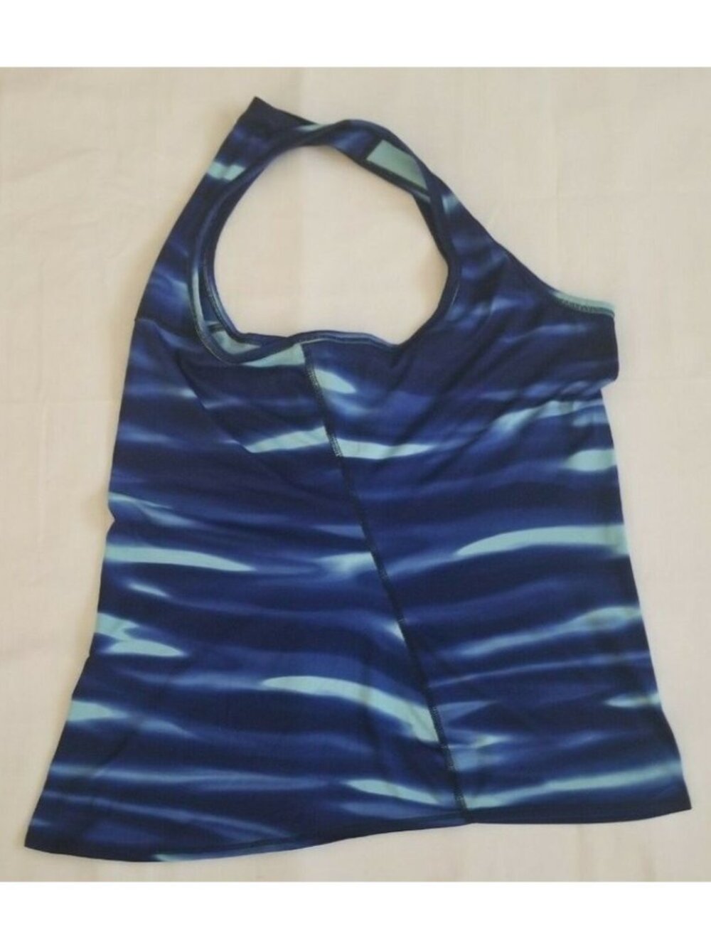 Athleta Women's Blue Wave Athletic Racer-Back Built-In Bra Tank Top Size Small - Picture 4 of 8